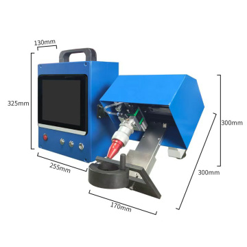 Handheld Small Diameter Acetylene Gas Cylinder Dot Peen Marking Machine 80x40mm K8