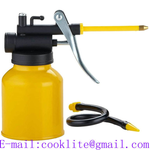 Steel Pistol Oiler Lever Hydraulic Pump 250Ml Oil Can Dispenser Lubricating Lathe