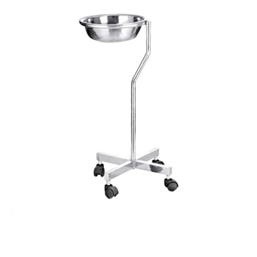 Rumah Sakit Medis Stainless Mayo Table Dengan Single Bowl