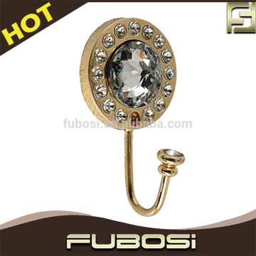 Golden Diamond Metal Curtain Holdback