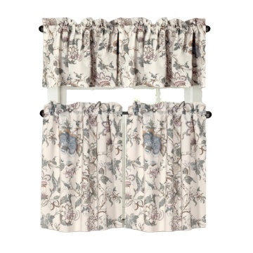 Soft Blackout Valance Curtain Floral Pattern Curtain