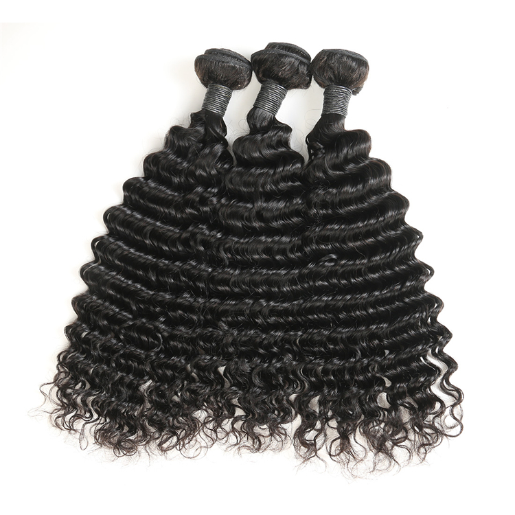 Tangle free braid wefthairextension,deepwavehumanhair forbraiding,wholesale virgin crotchethair