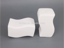 white porcelain spice, salt and pepper shakers