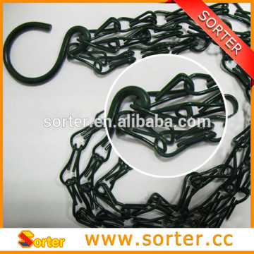 single jack chain for hanging planter chain with S hook