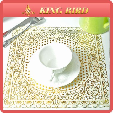 safe material food serving placemats gold placemats