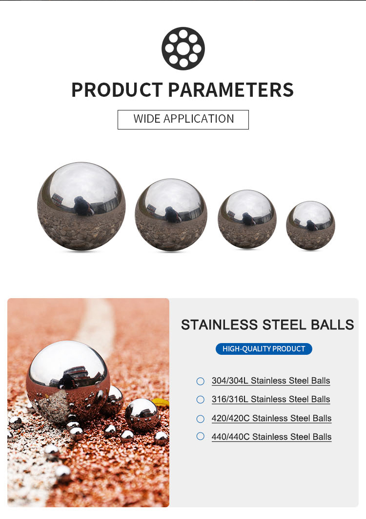 Bolas de acero inoxidable STAINLESS STEEL BALLS