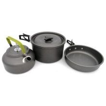 2-3 Person Outdoor Cooking Set: Portable Tableware and Camping Cookware for Hiking and Picnics