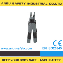 Polyester cotton Bib Overall for painters in dark grey