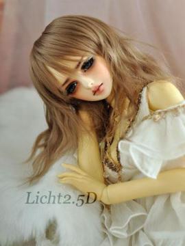 BJD Girl Brown Curly Wig NO.04 for SD/MSD/YSD