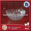 tazón de fuente de cristal promocional del dinerware barato en relieve tazones de fuente de cristal antiguos redondos de la fruta