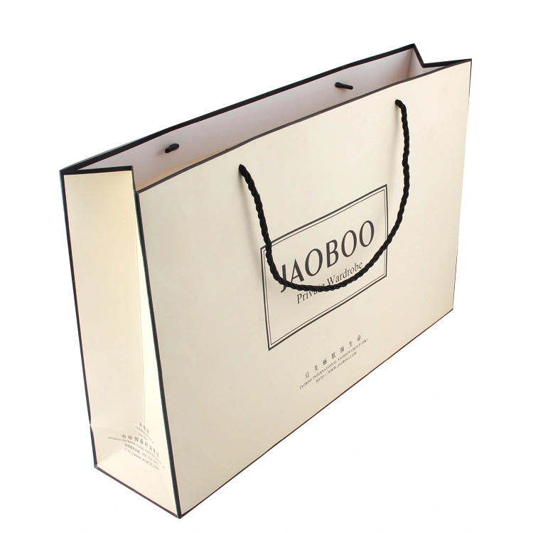 Factory Custom Logo Printed Yellow Premium Gift Shopping Art Paper Bag for Product Box Packaging