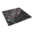 Black Glass Mosaic Kitchen Bathroom Wall Decor Tiles