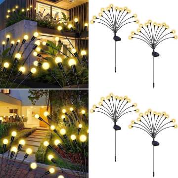 DGLUX IP65 Firefly 6 8 LED Lamp - Waterproof Solar Firefly Light Decoration
