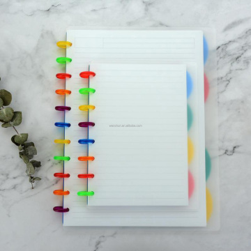 Custom Printing Disc Binding Refillable Planner Journal Notebook