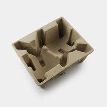 Environment friendly packaging molded pulp tray