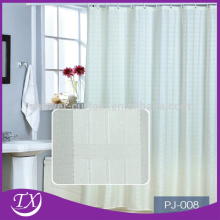 beige color jaquard fabric hotel shower curtain