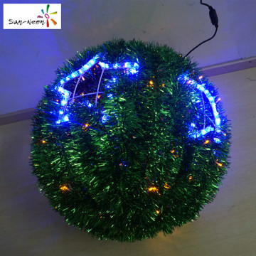 Holiday decoration led glow christmas led ball lighted decoration ornament