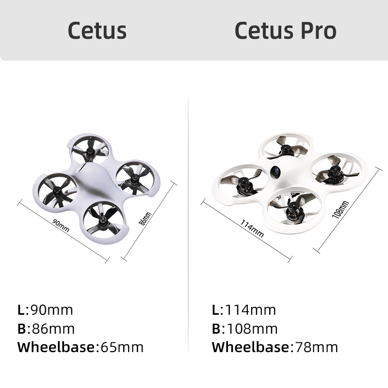 BETAFPV Cetus X/Pro PV Kit 1S 800TVL Brushless FPV Drone BNF/ RTF LiteRadio 3 Radio Transmitter ELRS VR03 FPV Glasses