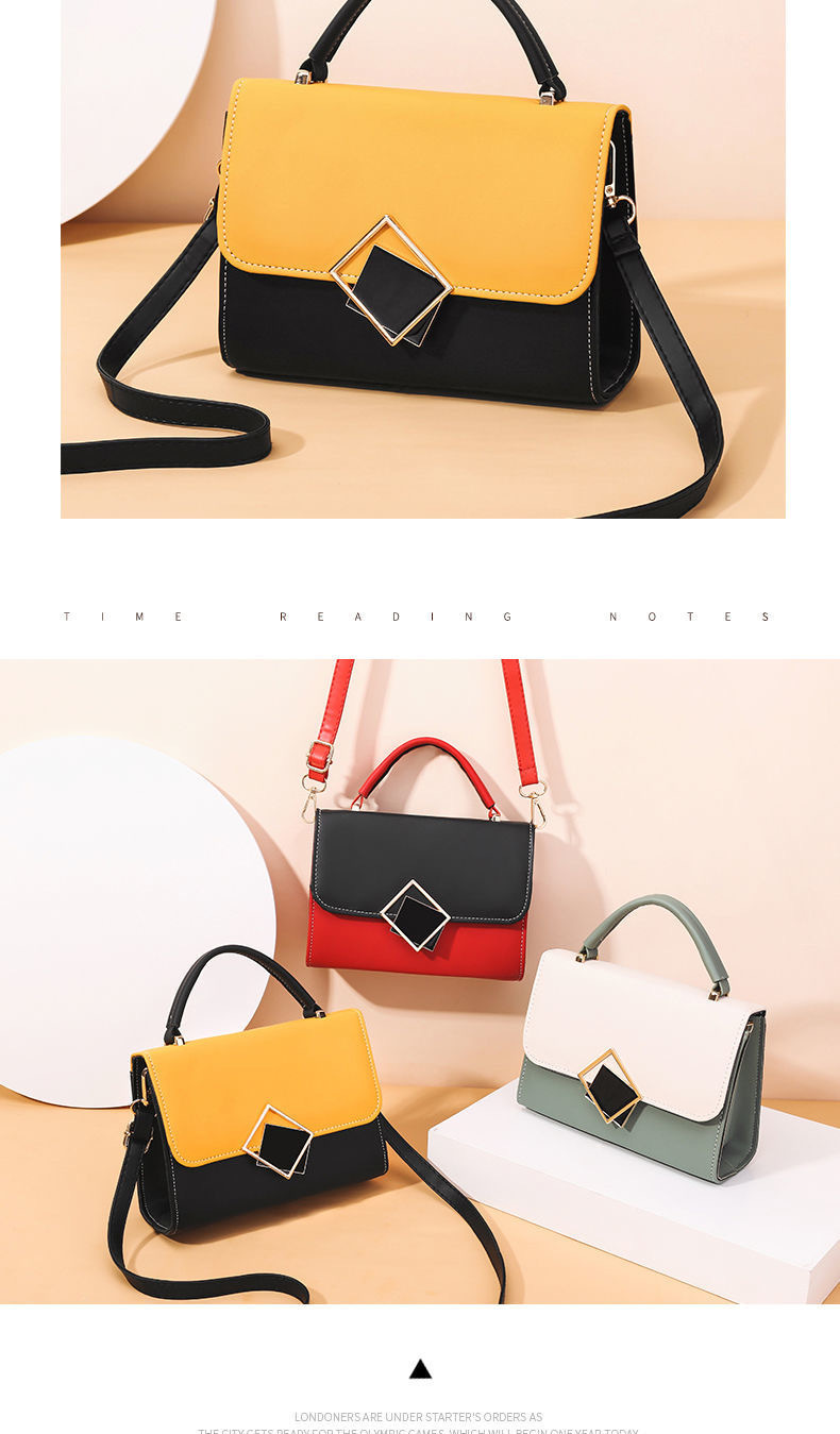 2021 Wholesale In Stock High Quality Bag Messenger Bags Ladies Crossbody Bags Women Contrast Colors Mini Handbags Ladies Purses