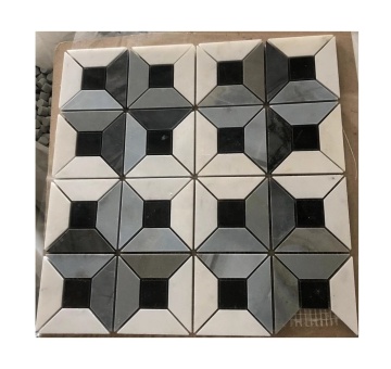 12x12 Inches Titanic Irregular Marble Mosaic with Various Colors
