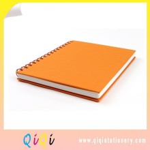 cloth hardcover spiral notebook with inside pocket