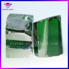 Uncut Rough Cubic Zirconia Material Raw Green Color Stone Price Per Kilogram
