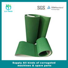 Schwarzer grüner PVC-Wellpappe-Förderband