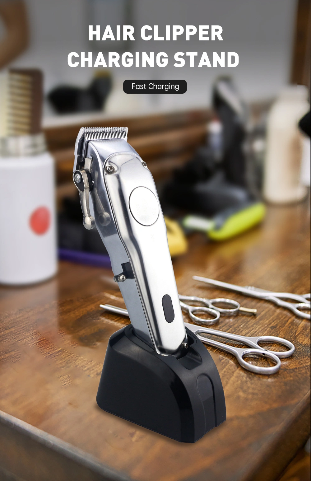 Hair Clipper Charging Stand Base Dock Station Barber Shop Accessories Clipper Charging Stand Fits for Wahl 8591 8148 4804 81919 Charging Stand