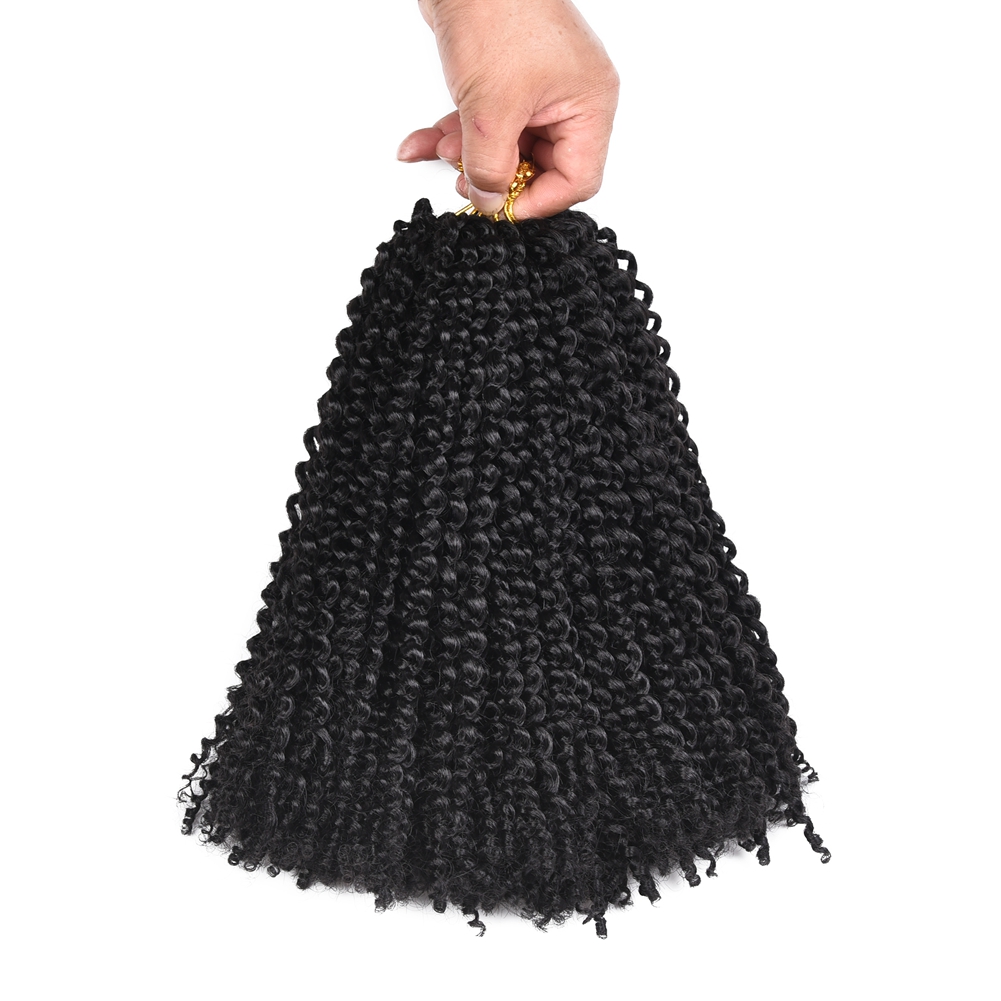 Julianna High Temperature Pre-Looped Braid Afro Marley Bob Crochet Synthetic Fiber Hair Extensions