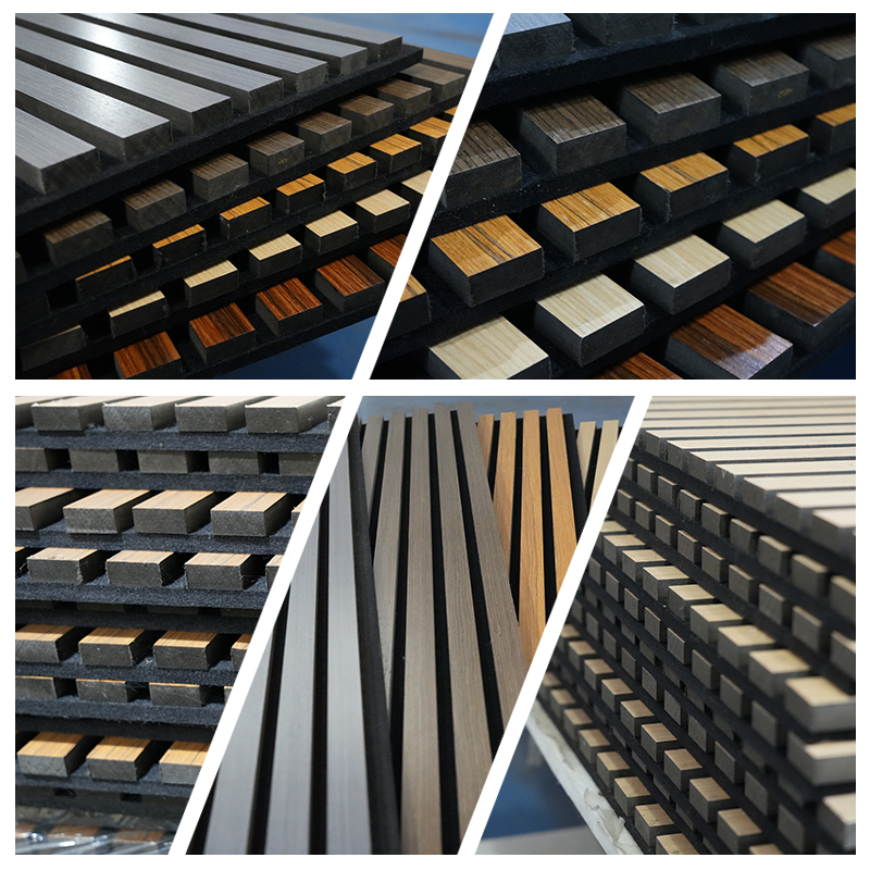 3D Model Design Wood Slat Acoustic Panel Fireproof