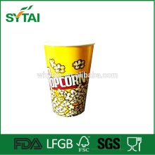 Takeaway custom logo print disposable popcorn paper cups