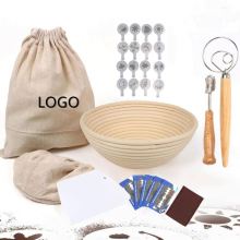 9 Inch Natural Rattan Benetton Round Bread Proofing Basket