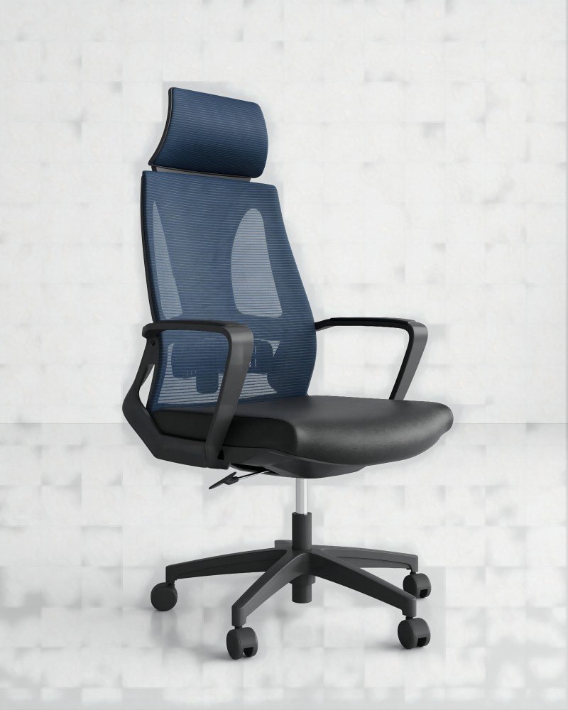 Moderna sedia da ufficio comoda ergonomica con poggiatesta