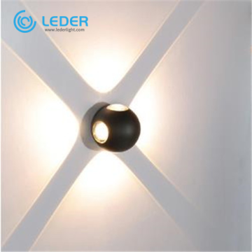 LEDER Black Aluminum Circa Lighting Sconces