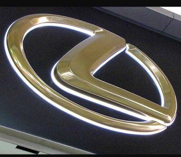 led car logo, led car logo light outdoor