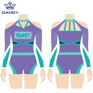 Uniformes de alegria com alças de spandex personalizados