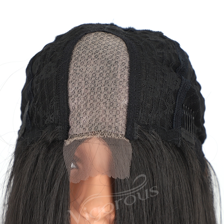 Synthetic Top Quality Wig Vendor Heat Resistant Highlinght Ombre Long Straight Lace Frontal Synthetic Hair Wigs Free Sample