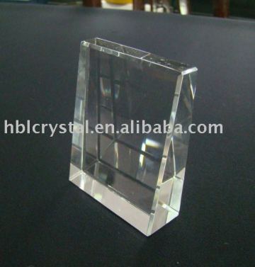 blank crystal plaque