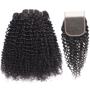 Deep Kinky Curly Virgin Cambodian Hair With Silk Based 4*4 Lace Closures From Cambodian Hair Vendors