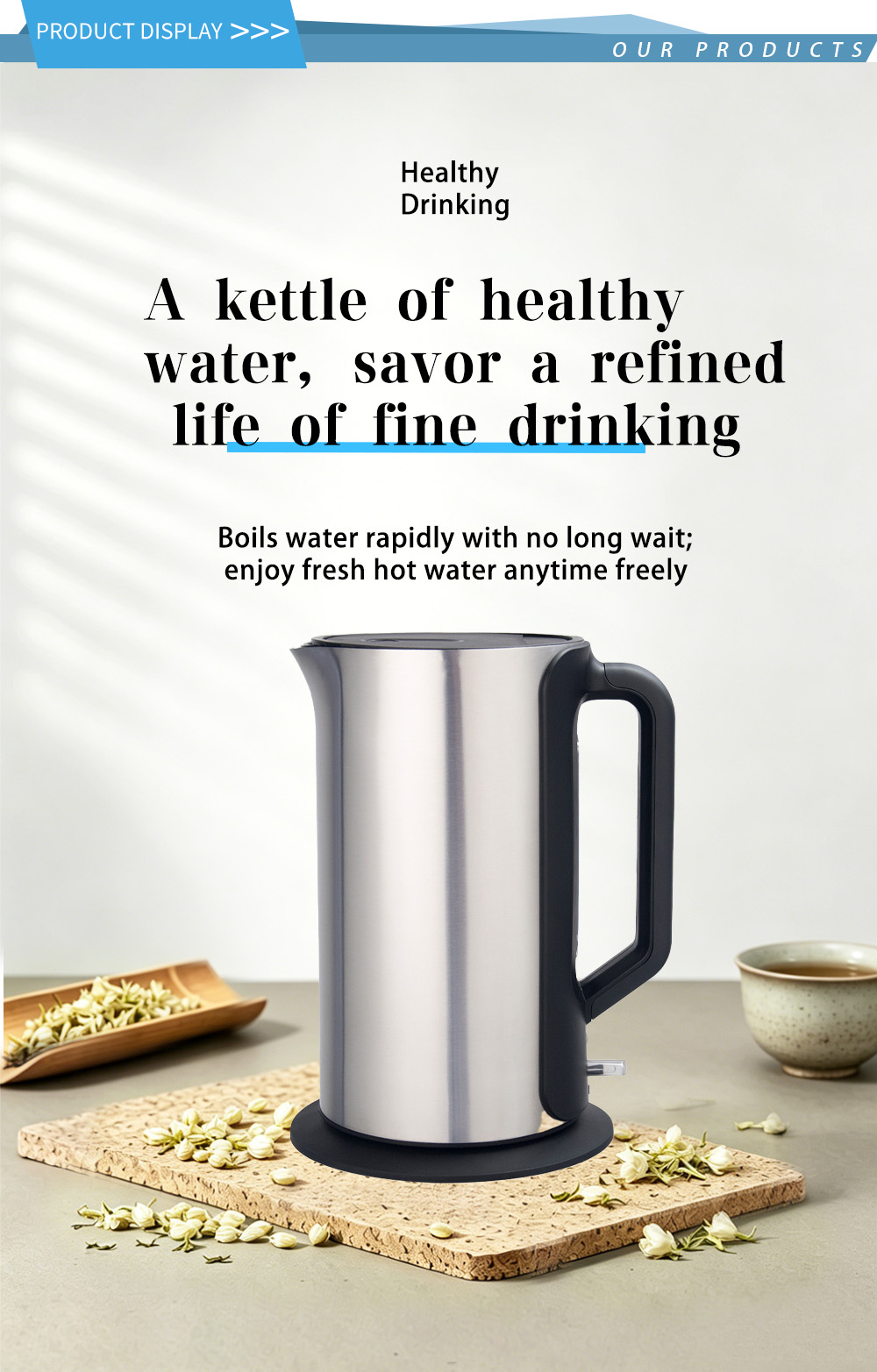 غلاية ستانلس ستيل 304 FK-2501 304 stainless steel kettle FK-2501