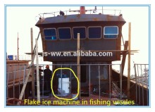 1 ton flake ice machine with ice bin for fishery