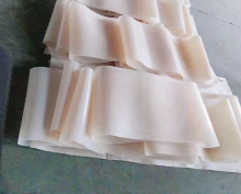 White transparent silicone conveyor belt