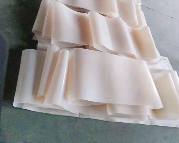 White transparent silicone conveyor belt