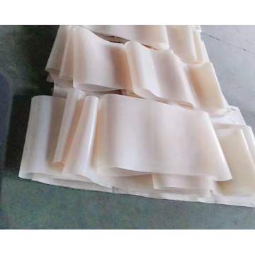 White transparent silicone conveyor belt