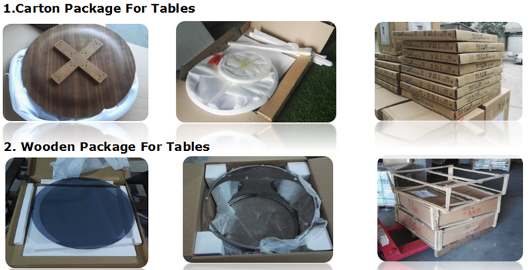 Simple design white round table top MDF veneer center coffee table