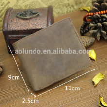Hot factory price durable man leather wallet