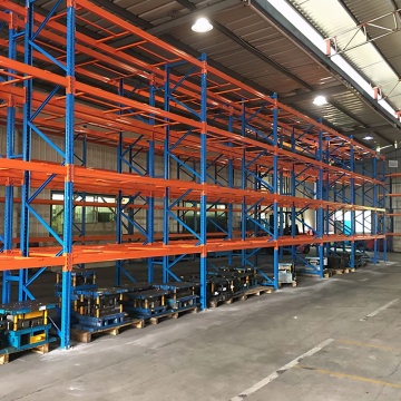 Grocery store storage shelf system