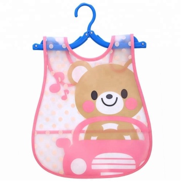 Soft Vinyl Waterproof Cartoon Baby Bibs for Children