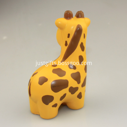 Custom PU Giraffe Shaped Stress Ball, 10