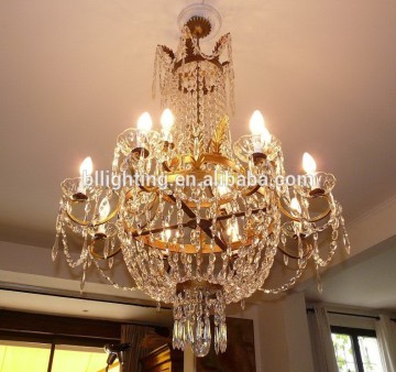 French style antique crystal pendant chandelier